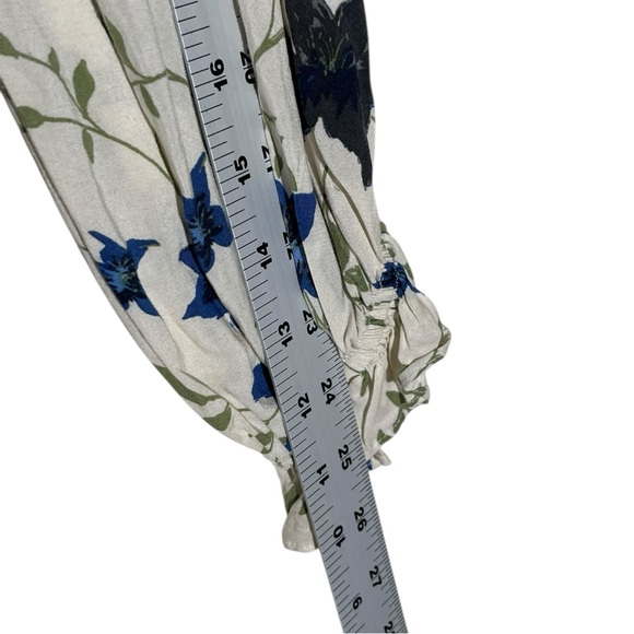 Free People Lighten Up Button Down Mini Shirt Dress Tea Combo Floral Sz S Boho - Picture 13 of 16